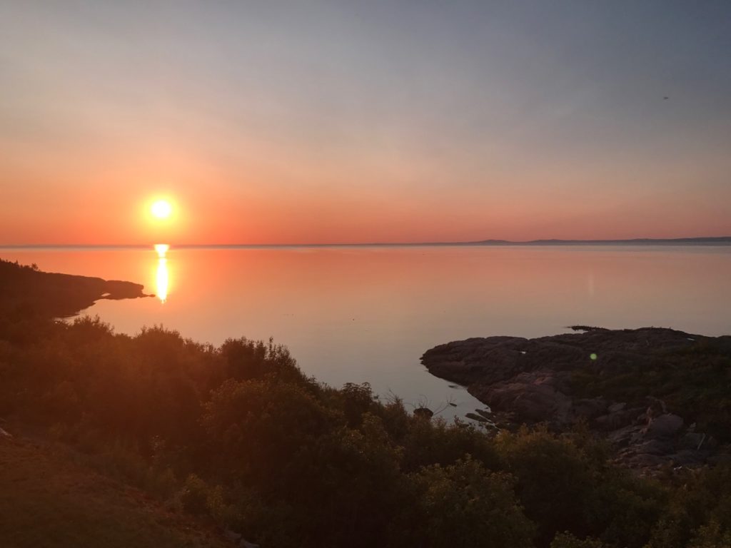 Le Québec au soleil couchant